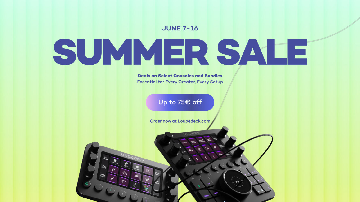 Summer Sale: Deals on Loupedeck Consoles & Bundles!